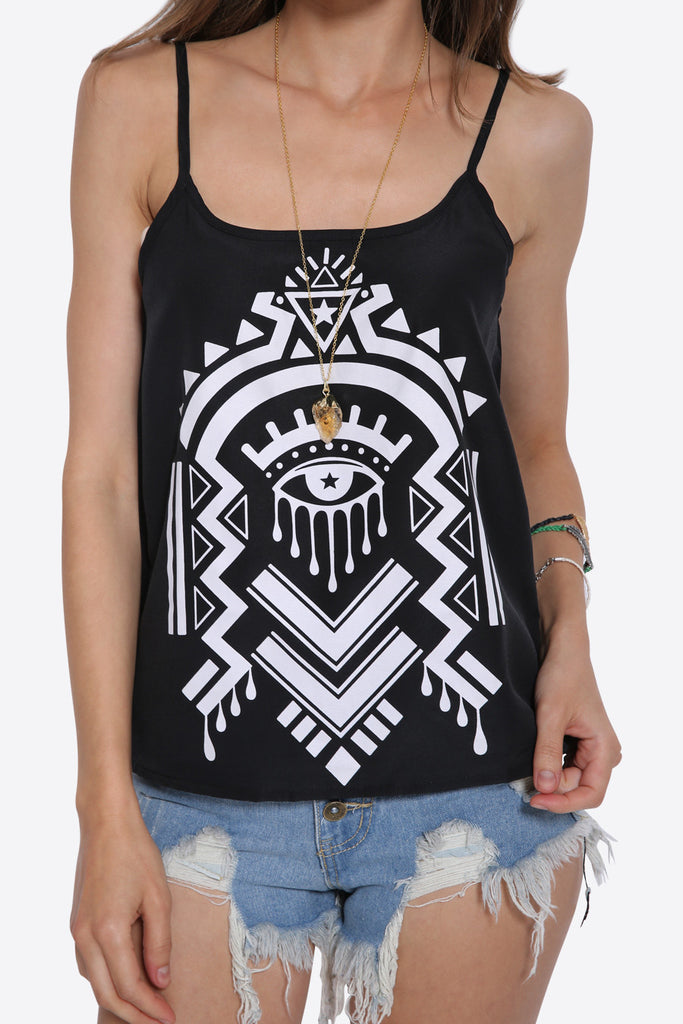 '70's Tribal Printed Tank Top